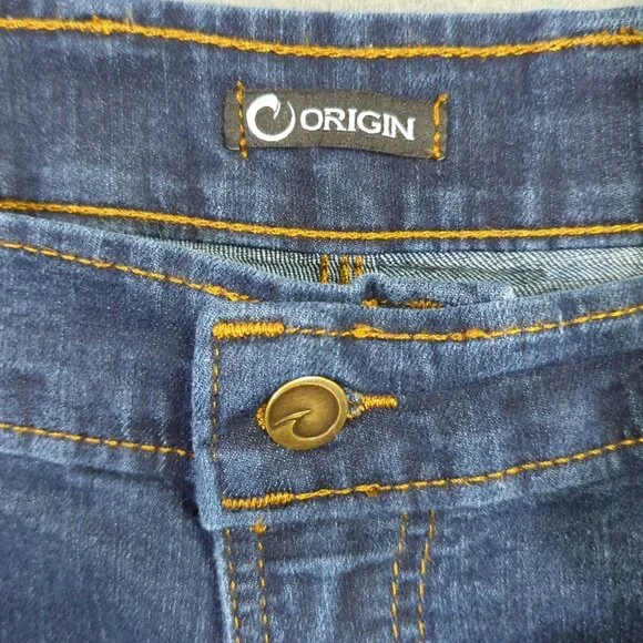 Origin Jeans Men's 36x36 Fits 36x34 Blue Delta 68 Flex Legit Fit Straight Flex